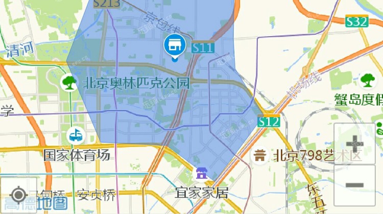 北京来广营地图图片